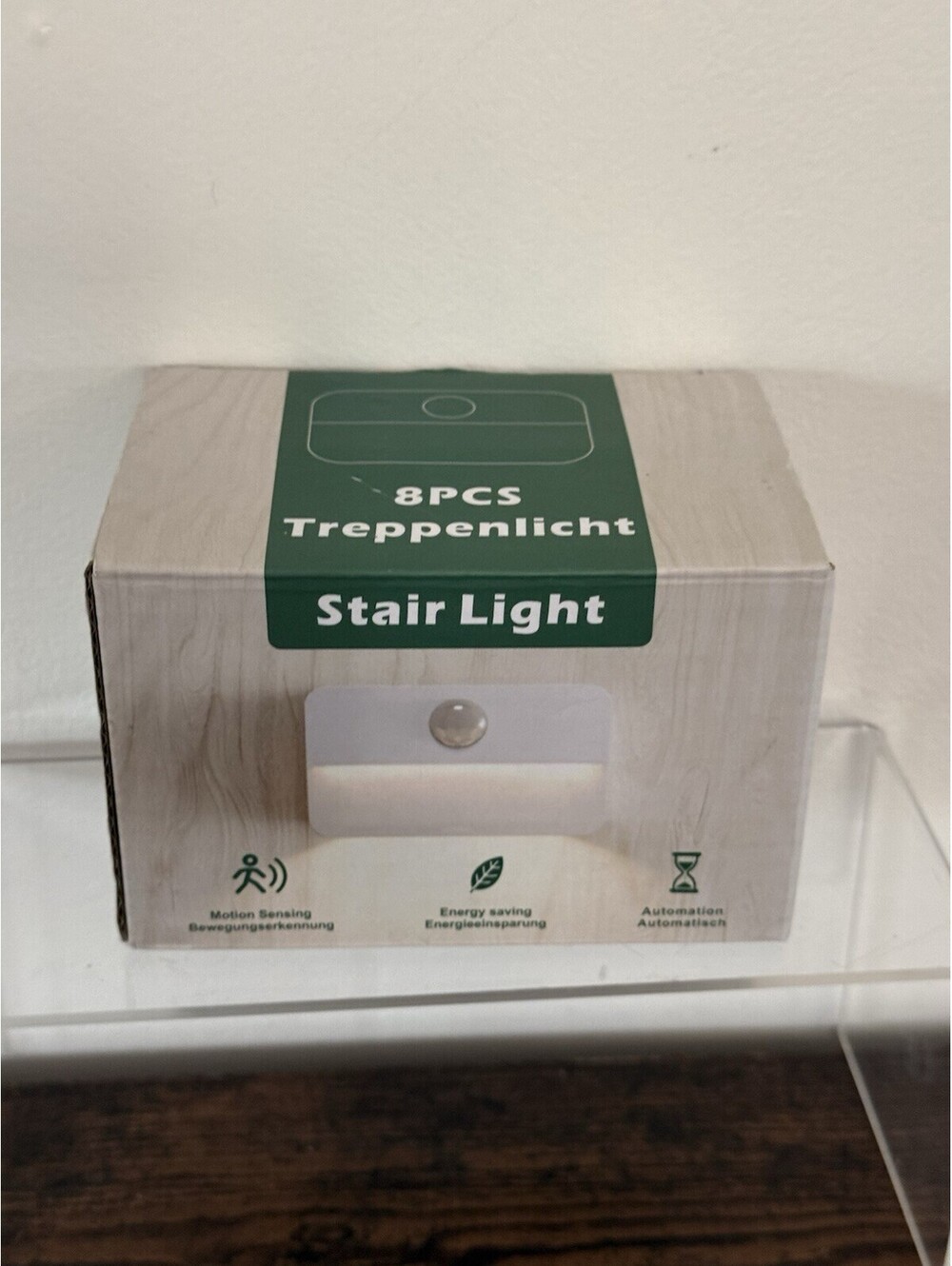 8 Pack Motion Sensor Night Lights, White, Indoor Stair Light